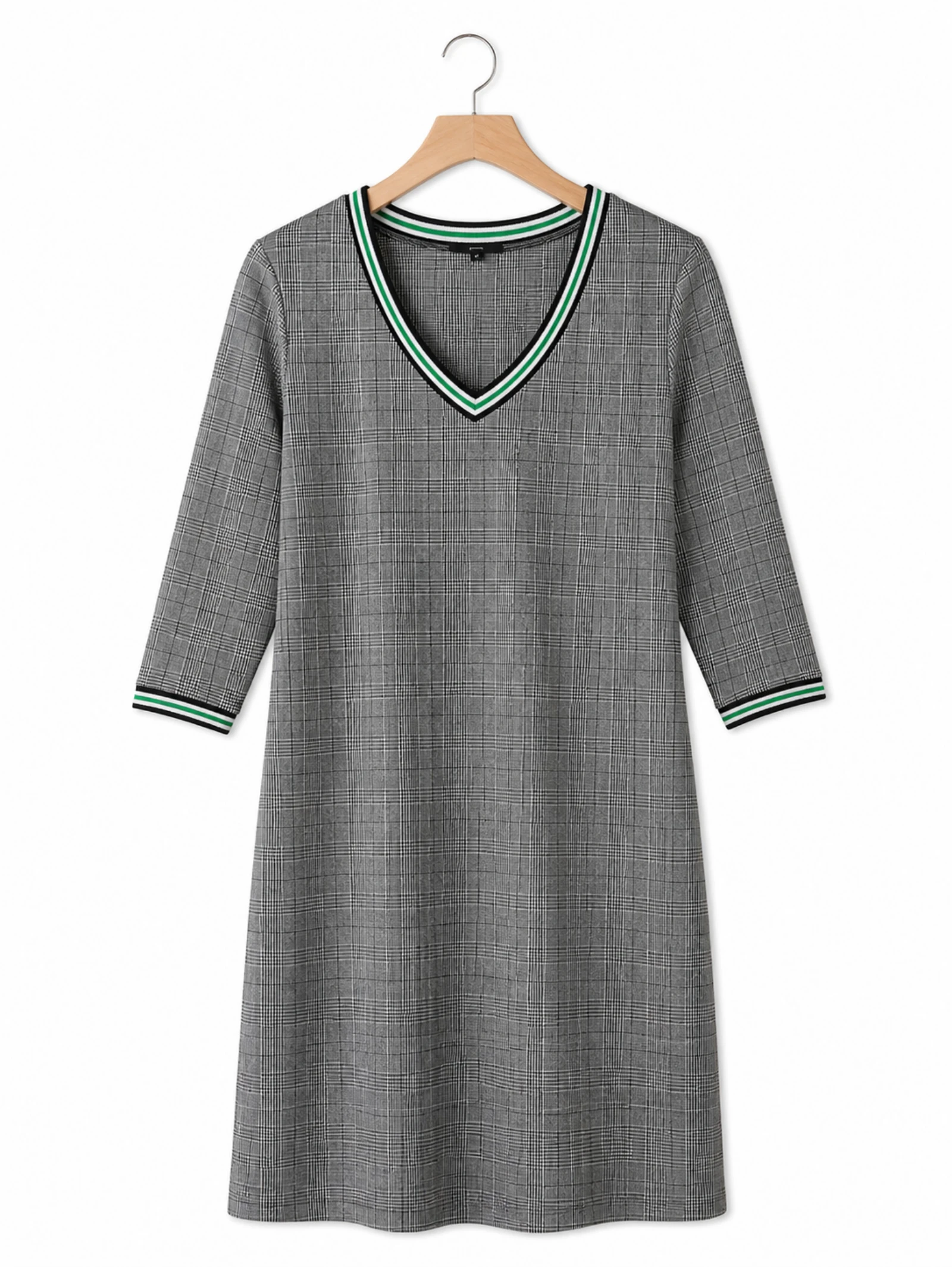 Robe droite manche 3/4 